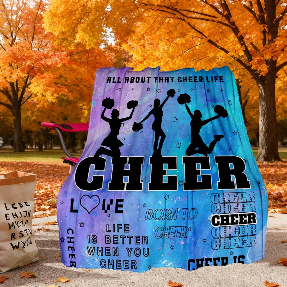 Cheerleader Life Outdoor Flannel Blankets, Outdoor Travel, Home Blankets, Fan Gifts,Suitable for All Seasons, Christmas Gifts. R1127100