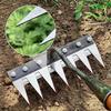 5/6/7/8 Teeth Metal Rake Garden Manual Aerators Tool Farming Iron Weed Weeders for Gardening and Weeding  Agriculture Hand Tools