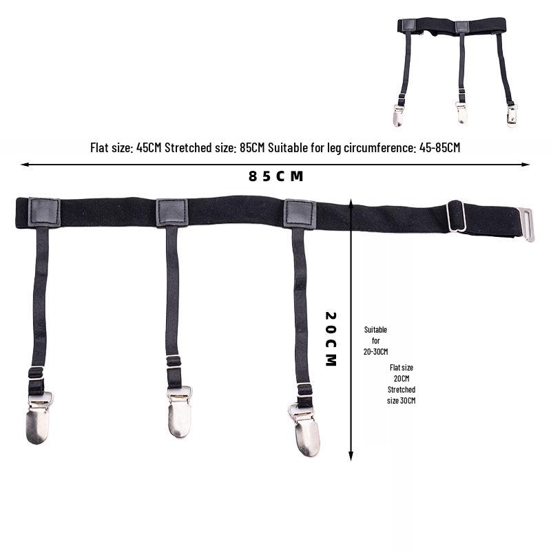 Anti-Slip Invisible Elastic Tie and Shirt Stay