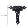 Black Iron Heavy Duty T Hinge Barn Door Hinges Shed Hinges For Fence Yard Gate Hardware Hinge Garden Door Furniture Hinges