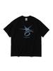 613SEOUL Crack Six Point Logo Short Sleeve T-Shirt (Black)