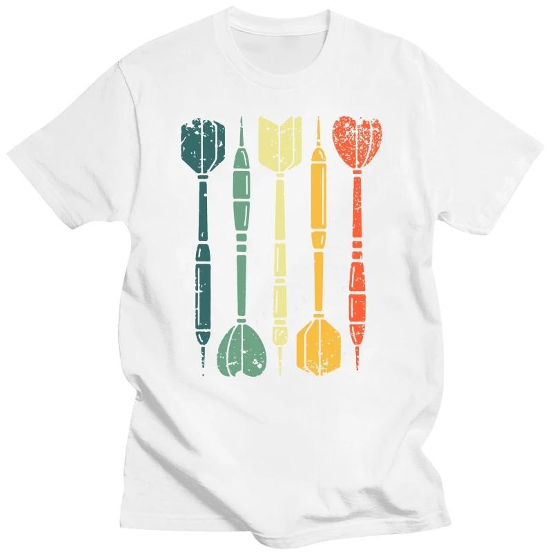 

Funny Cool Dartboard Vintage Dart Player Sports T Shirts Graphic Cotton Streetwear Short Sleeve Birthday Gifts Summer T-shirt XXXXXL сірий колір