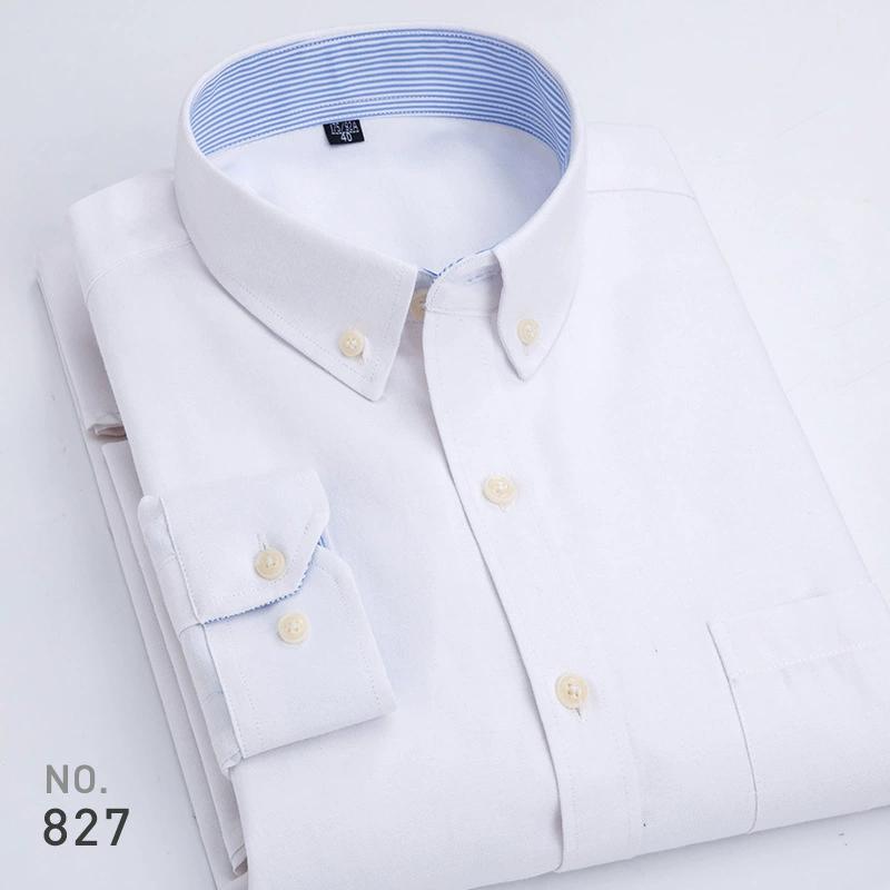 

Men s Long Sleeve Oxford Shirt - Premium Quality Breathable Button Up Design - Ideal for Business & Formal Events 38
