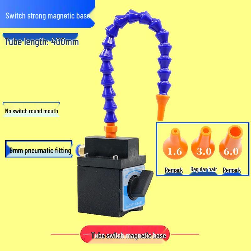 Adjustable Magnetic Base Air Nozzle with Universal Gooseneck Tube
