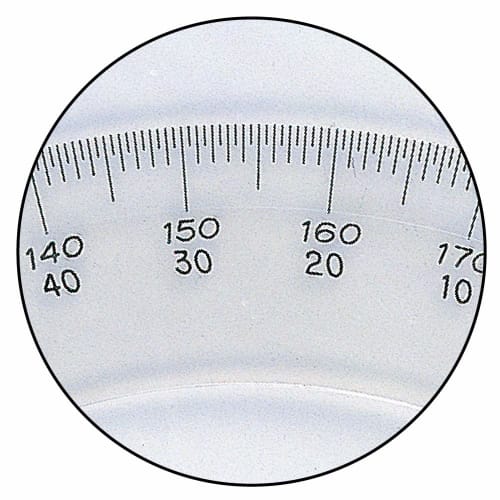 Shinwa Sokutei 360 Degree Protractor, 15cm, Semicircle, 74926