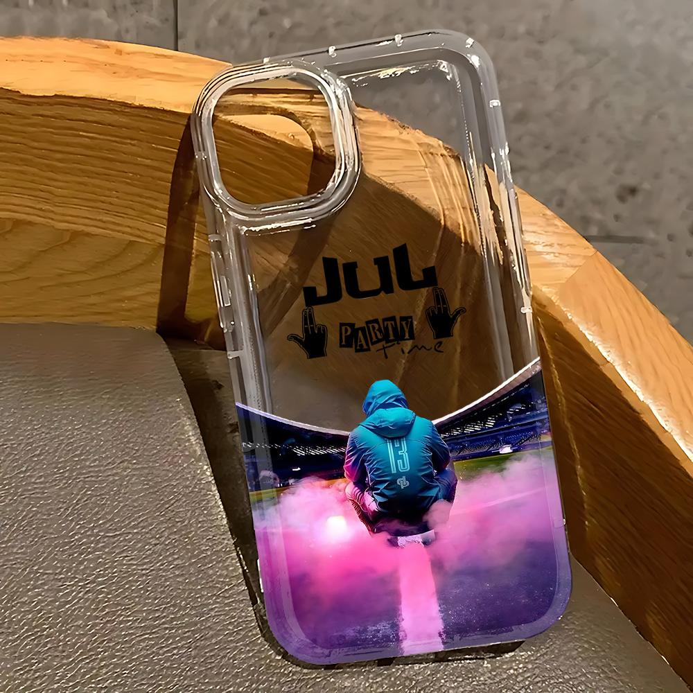 JuL C'est Pas Des Lol Rappers Phone Case for iPhone 17 16e 16 15 14 13 12 11 Pro Max 7 8 Plus X XR Airbag Anti Fall Clear Cover