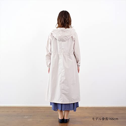 Nifty Colors Peach Drop Zip Long Raincoat 6043SD