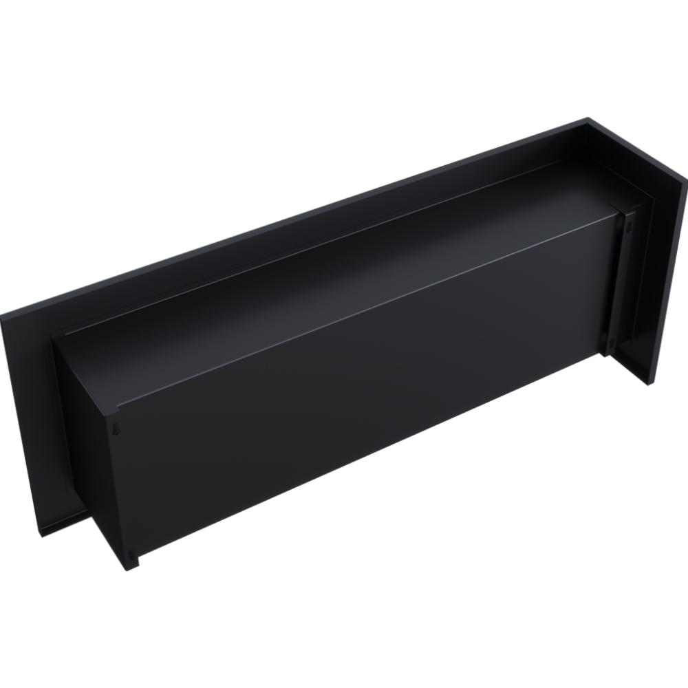 Wall mounted Bioethanol fireplace DELTA left-sided 120 cm TÜV 