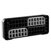 Aerobic Exercise Step Platform Adjustable Workout Stepper 4 Riser Gray