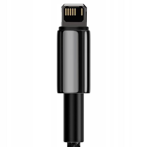 Kabel Baseus Tungsten Gold USB-A - Lightning 1m czarny