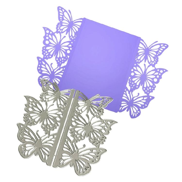 Carbon Steel Die Cuts Butterfly Border Cutting Dies for Photo Journal Scrapbooking Card Decorations Embossing Stencils
