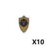 Middle Ages Empire Flag Pole Building Blocks Military Castle Lion Teutonic Knight Soldier Figures Roman Warrior Sheild Brick Toy