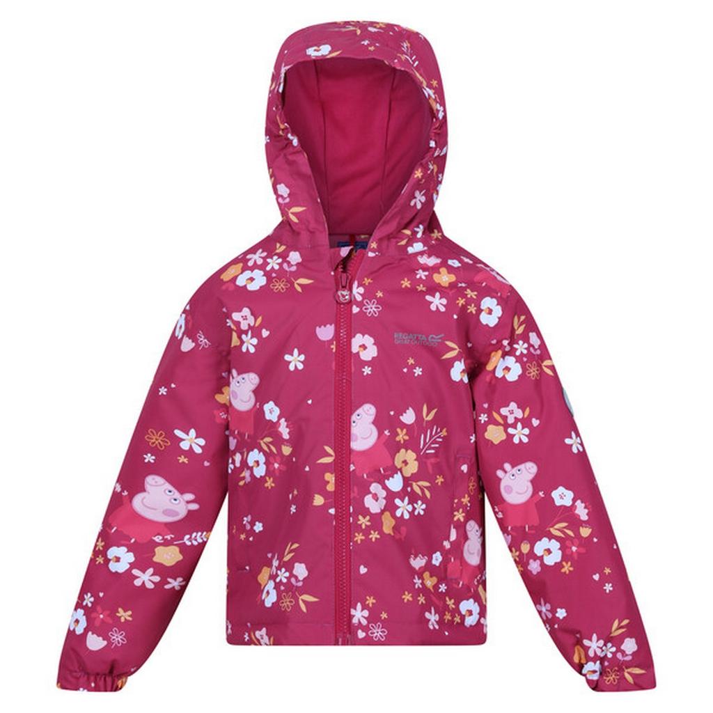 Regatta Childrens/Kids Muddy Puddle Peppa Pig Autumnal Padded Waterproof Jacket