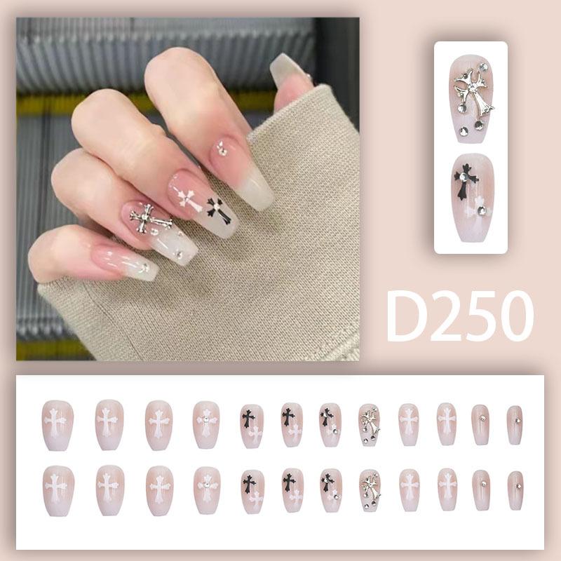 

Искусственные ногти, нашивка для дизайна ногтей, мягкие ногти, балетный маникюр, градиент, розовый металл, ромбовидный стиль, съемный