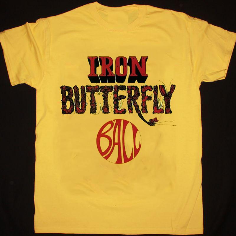 Iron Butterfly - Ball Gift For Fan Yellow All Size Unisex Shirt Unisex T-Shirt L