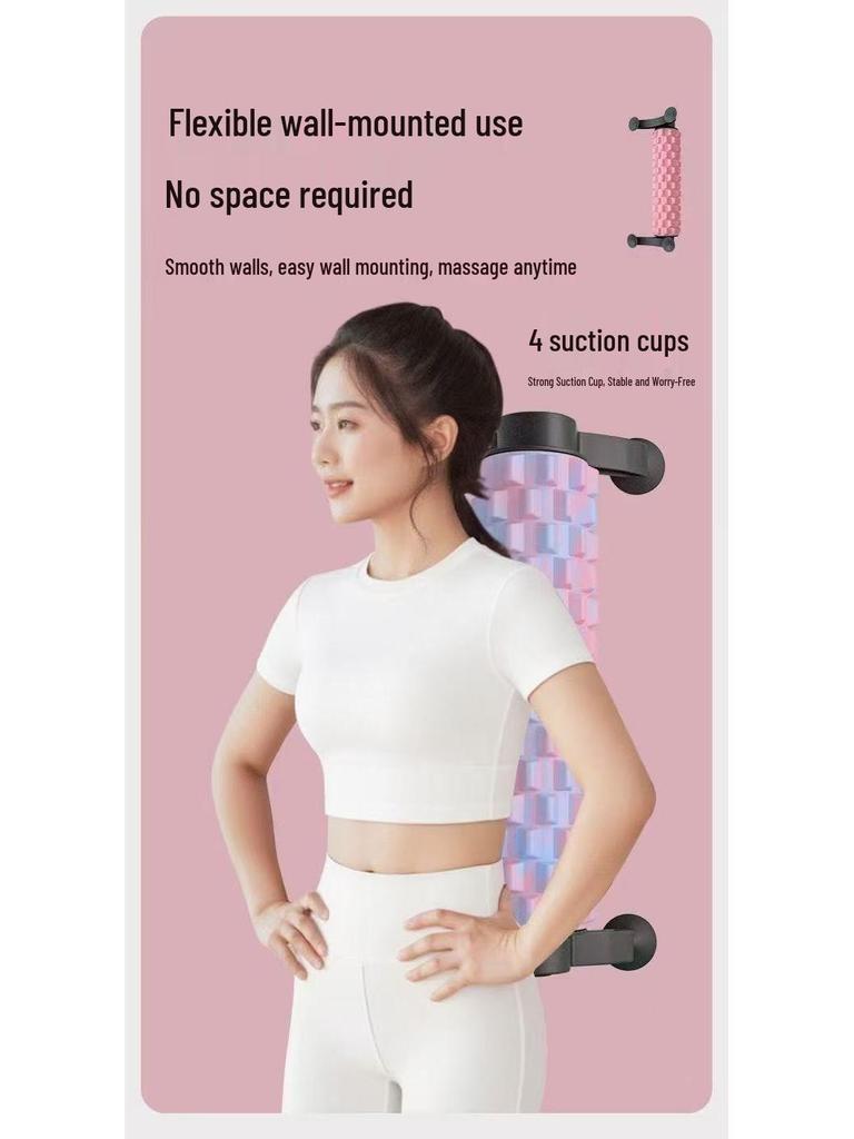 Rodillo de Espuma con Ventosa Desmontable para Yoga y Masaje