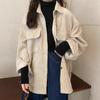 Shirt Coat Women's Autumn Casual Comfortable Long Sleeve Blouse Pocket Button Cardigan Solid Color Tops