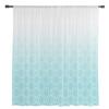 Blau Gradienten Fenster Vorhänge Sheer Chiffon Tüll Vorhang Hause Wohnzimmer Hintergrund Dekoration