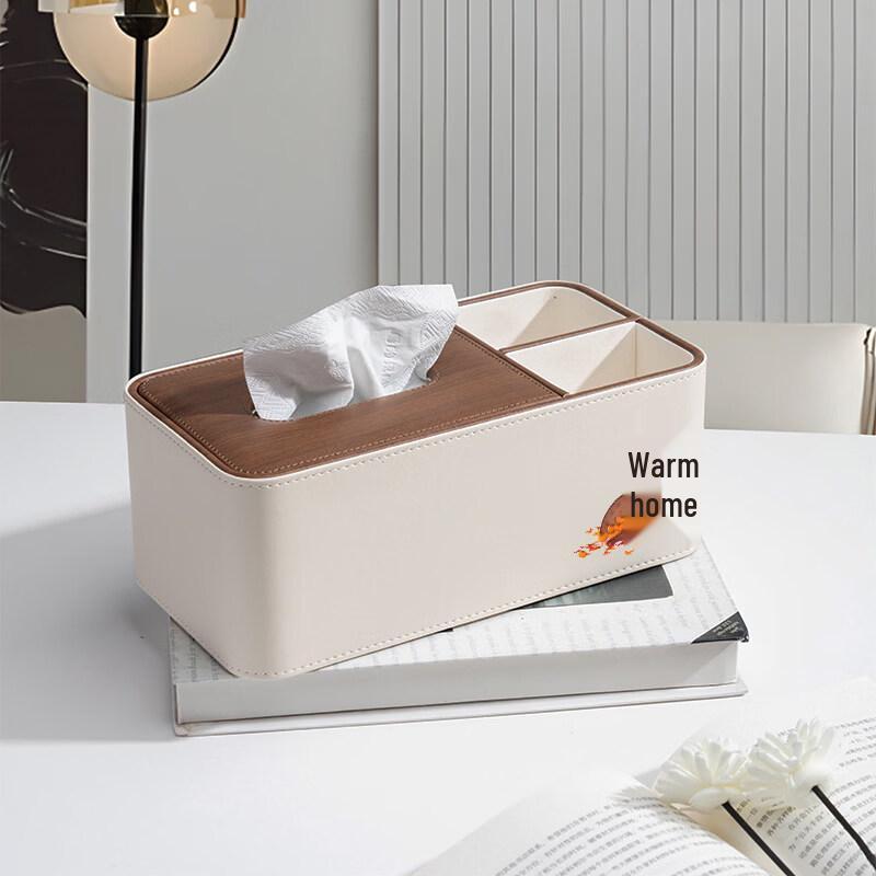 Leather Desktop Tissue Box