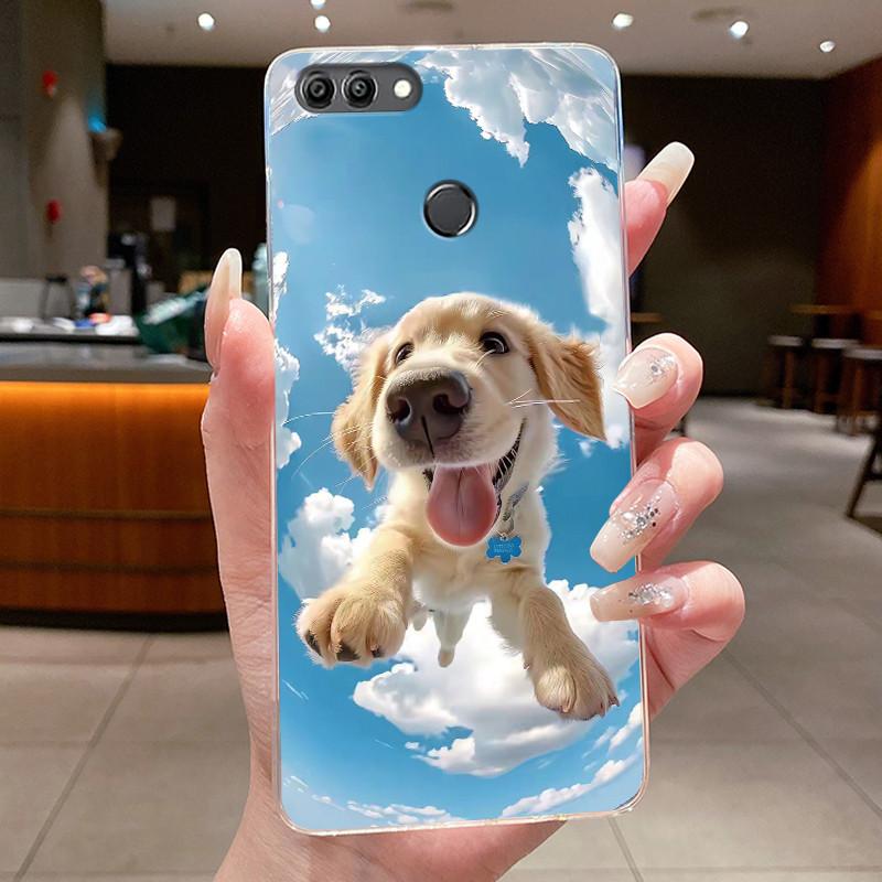 Casing For Huawei Y9 2018 Case Luxury Dragon Cute Cool Boys Girls Transparent Soft Silicone Phone Case Huawei Y9 2018 Back Cover