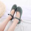 Retro Women Shoes Chinese Style High Heel Embroidered Shoes Elegant Woman Pumps Mary Jane Shoes Ladies Shoes