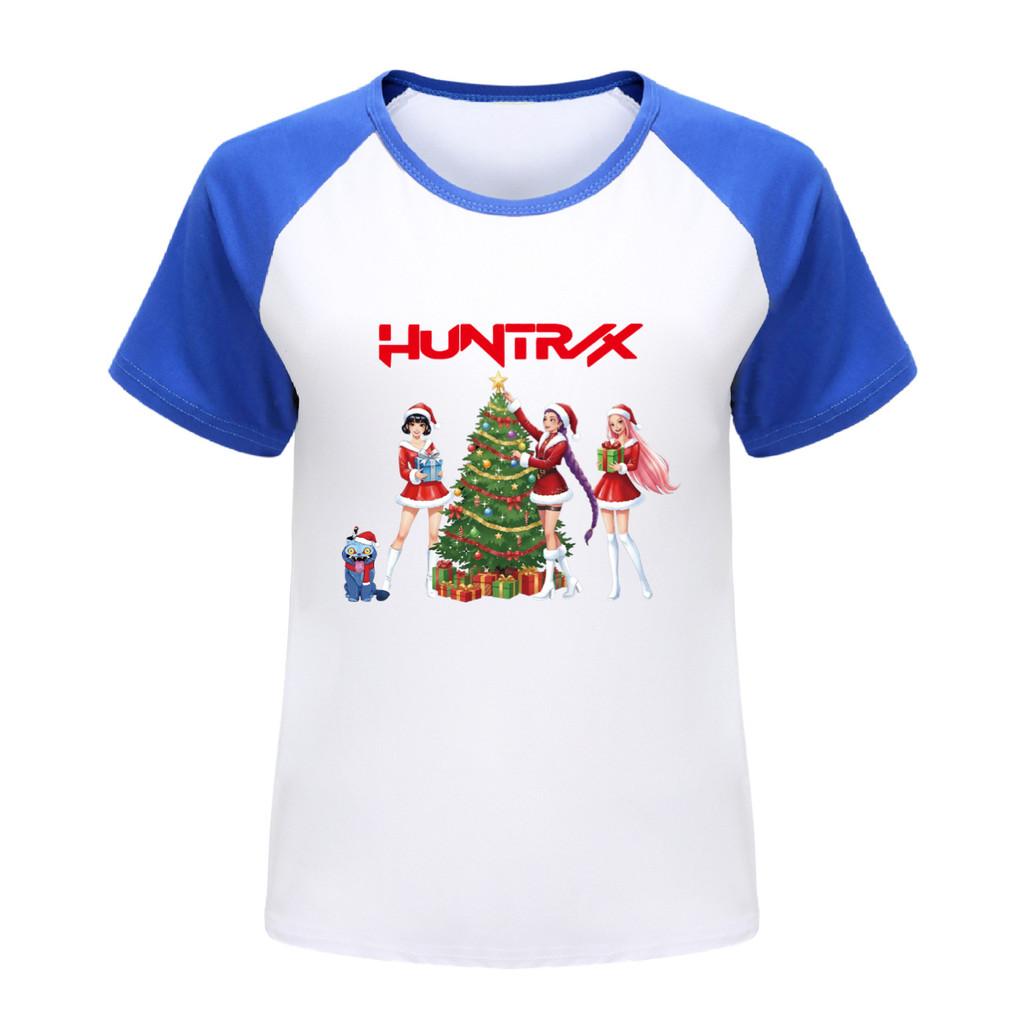 5085 Barn Flickor Jul Nyår Rumi Zoey Mira Tryck Raglan Kortärmad T-shirt