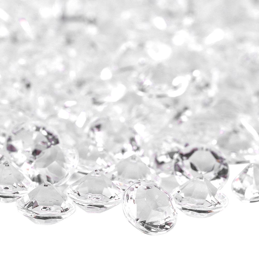 Transparent Acrylic Beads Wedding Party Ornament Beautiful Accessories Decor(8mm 1000Pcs)