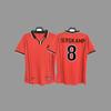 Retro jersey, football jersey, classic nostalgic replica Thai jersey, game training jersey, short-sleeved sportswear.