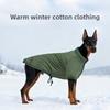 Winter Dog Clothes Cotton-padded Bipedal Dog Clothing Large Dogs Warm Fleece Windproof Wear-resistant Thicken Soft Dogs Apparels