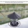 Garden Gazebo Hanging Wild Bird Feeder Outdoor Container With Hang Rope Pet Bird Feeding House Type Bird Feeder