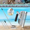304 Beach Fast Sifting Metal Detector Scoop Stainless Steel Beach Sand Scoop Portable Treasure Hunting Scoop Metal Detecting Tool