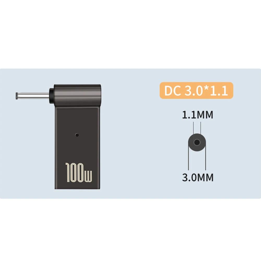 PD 100W Laptop Power Charger Supply Adapter USB Type-C Female To DC Male Jack Plug Converter for ASUS 19V 20V HP 19.5V Dell
