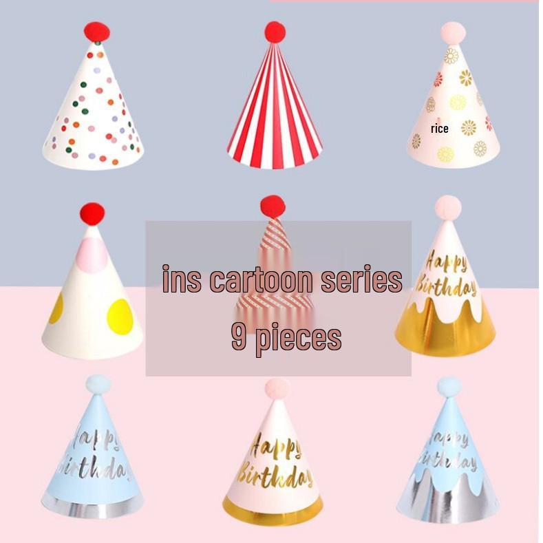 Trendy Kids' Photo Frame & Party Props Set: Birthday Decor, Picnic Hat & Glasses