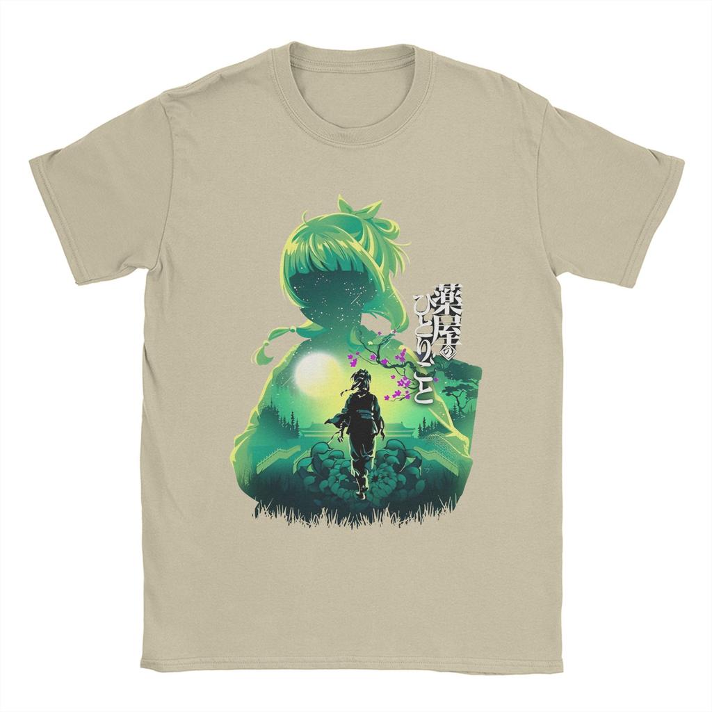Maomao The Apothecary Diaries T-shirts Män Manga Anime Vintage 100% Bomull T-shirt O-hals Kortärmad T-shirt Tryckt merchandise