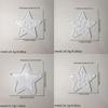 Set of 4 Star Candle Holder Molds Small Light Moulds Silicone Texture for Handmade Decorations and Craft Enthusiasts