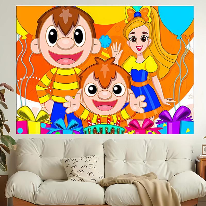 1pc Cartoon B-Bely B-Beto Tapestry, Living Room, Bedroom, Office, Party Decor, Ideal Festive Gift