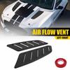 2Pcs Black Car Front Hood Air Vent Cover Decor Trim FOR Ram Truck Ford Toyota EK