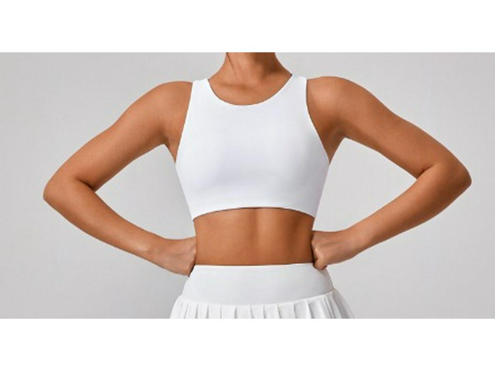 Women's High-Intensity Sports Bra - Lulu Nude Feel, Shockproof, Gathered Support, Stylish Back, Perfect for Yoga & Fitness
