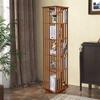 5-Tier Rotating Bookshelf, 360° Spinning Book Storage Organizer, Floor Standing Bookcase for Living Room/Office, Display Rack