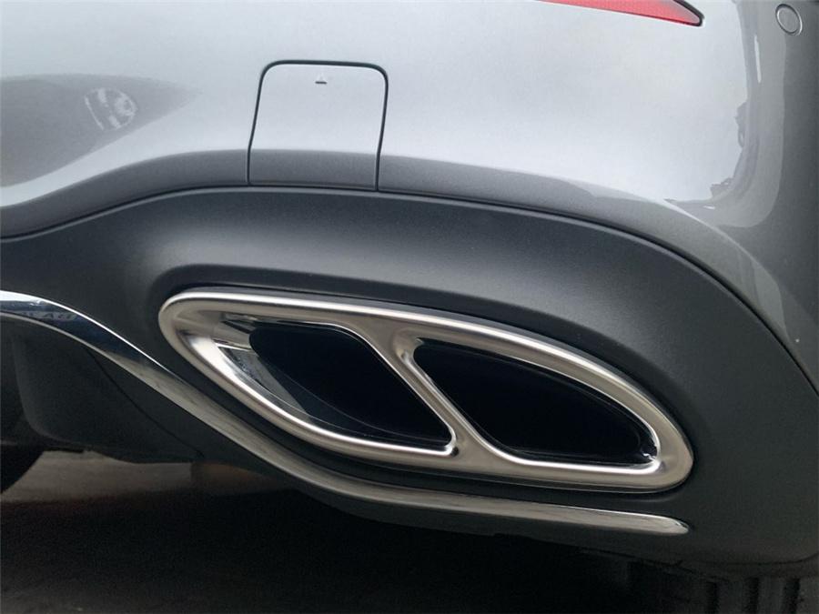 For Mercedes Benz A/B/GLE/GLC/E Class Car Rear Exhaust Tail Pipe Cover Trim Accessories Stainless Steel