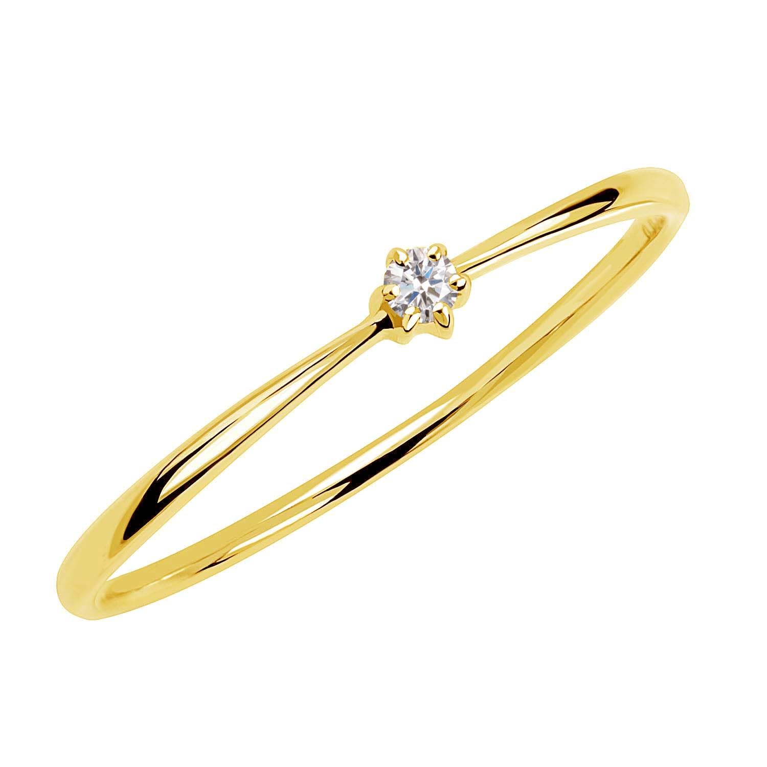 

Lala Christie Women s Ring, 0.02ct Diamond, Simple Type, 18K Gold, Size 7, lr71-0006-yg-s-07