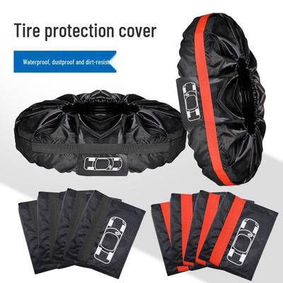 190T Polyester Taffeta Spare Tire Cover - Snow Tire Storage & Wheel Protection.