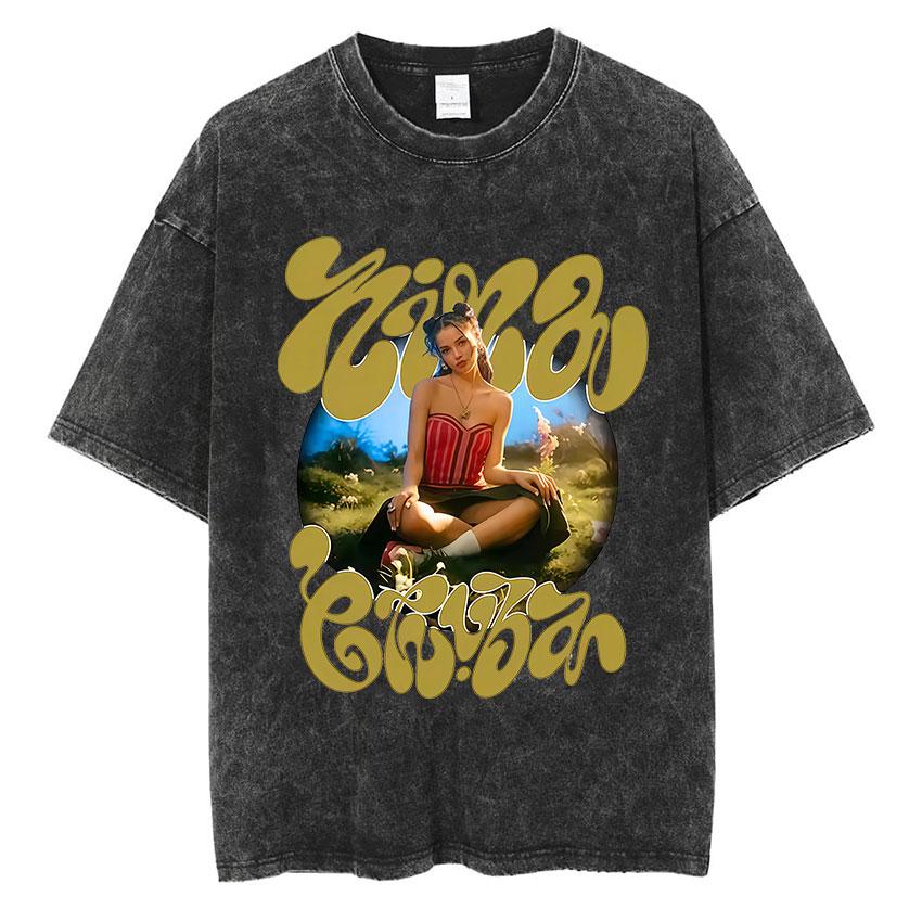 Nina Chuba Arena Tour Vintage Washed TShirt Men Women Harajuku High Quality Cotton T Shirt Hip Hop Clothing Oversized Tees