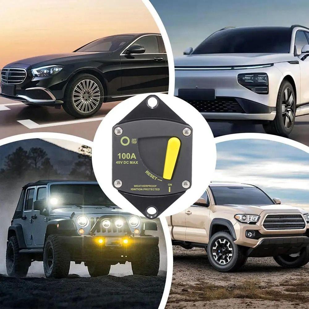 12V-48V DC Marine Circuit Breaker 30A-300A Manual Reset Circuit Breaker  RV Yacht