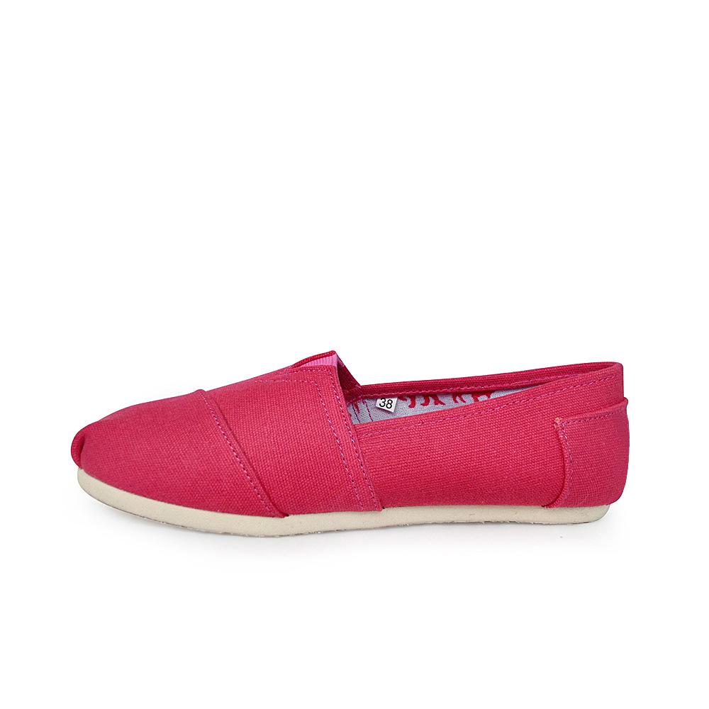 New 2025 Canvas Shoes Men's and Women's Lazy Shoes Solid Color Toms Shoes Thomas Cloth Shoes Mary Shoes Comfortable and Versatile