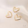 14K Gold-Filled Openwork Curved Heart DIY Jewelry Connecting Components 