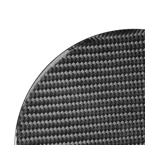 Fuel Tank Panel Cover Easy Installation Strong Sticky Carbon Fiber Black Fuel Tank Cap Sticker for Toyota Tundra 2014-2018