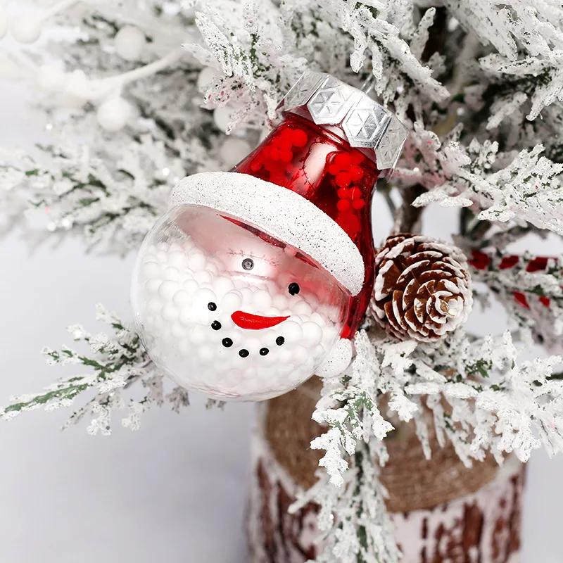 80PCS/SET New Christmas Decorations Tree Top Star Christmas Ball Painted Gift Box Set Tree Decorations Christmas Ornaments