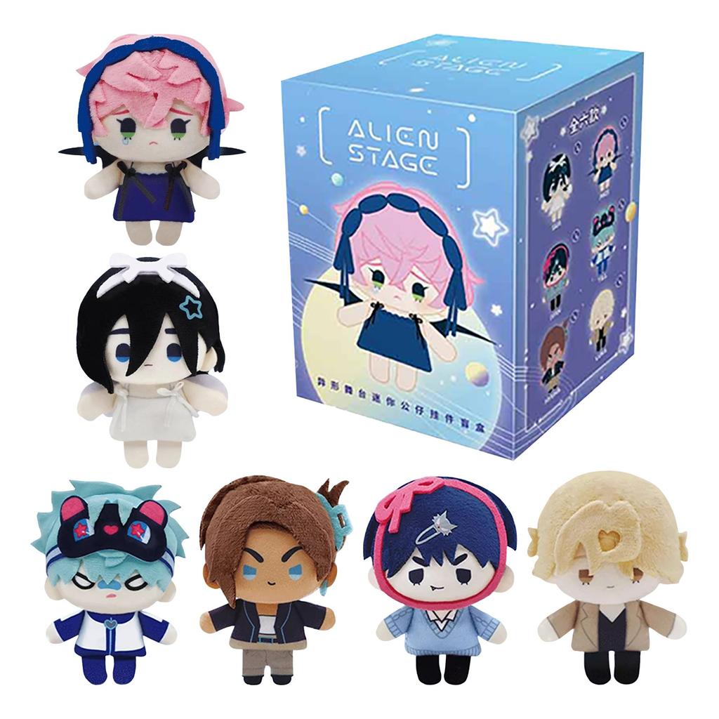Random styles of cute cartoon dolls and plush toys in the surrounding area
