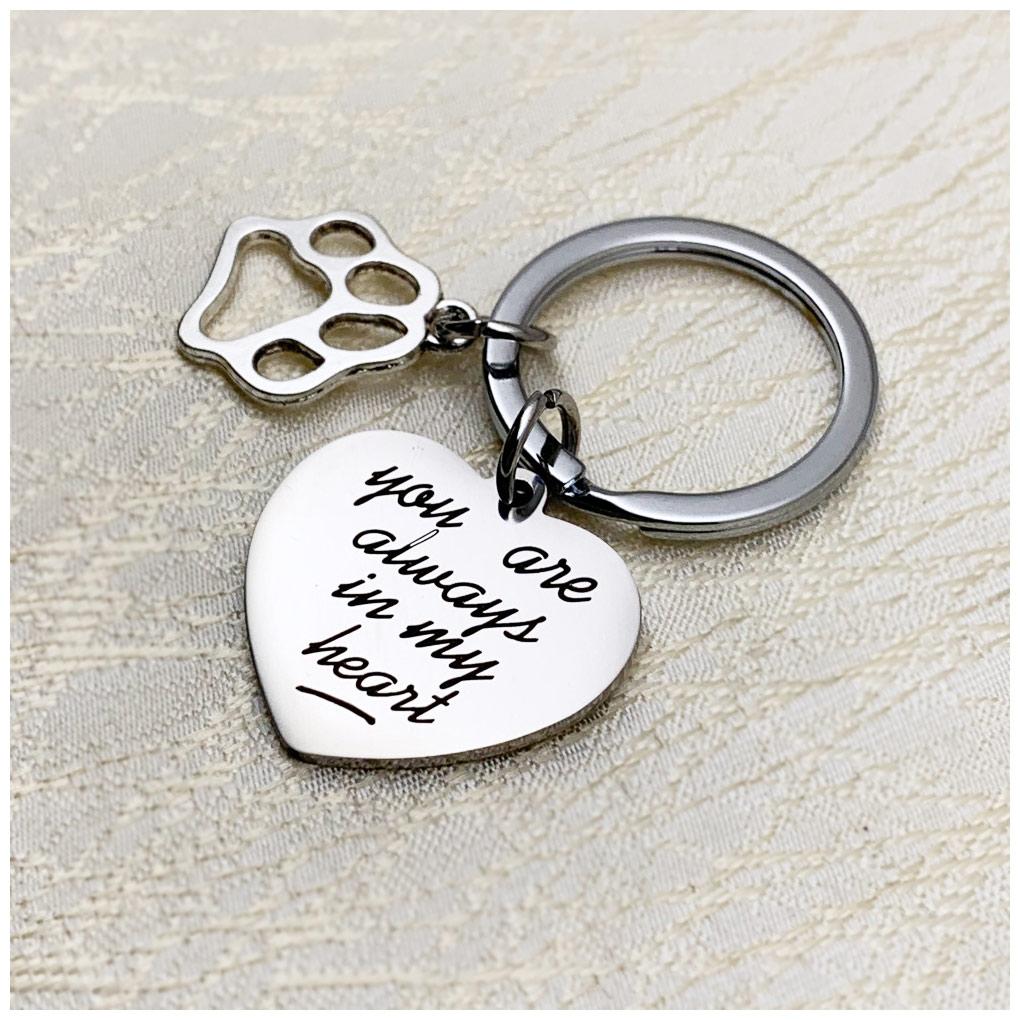 Keychain Holder Heart Tag Portable Car Motorcycle Pendant Keyring Hanging Key Bag Woman Handbag Man Deccoration Chain